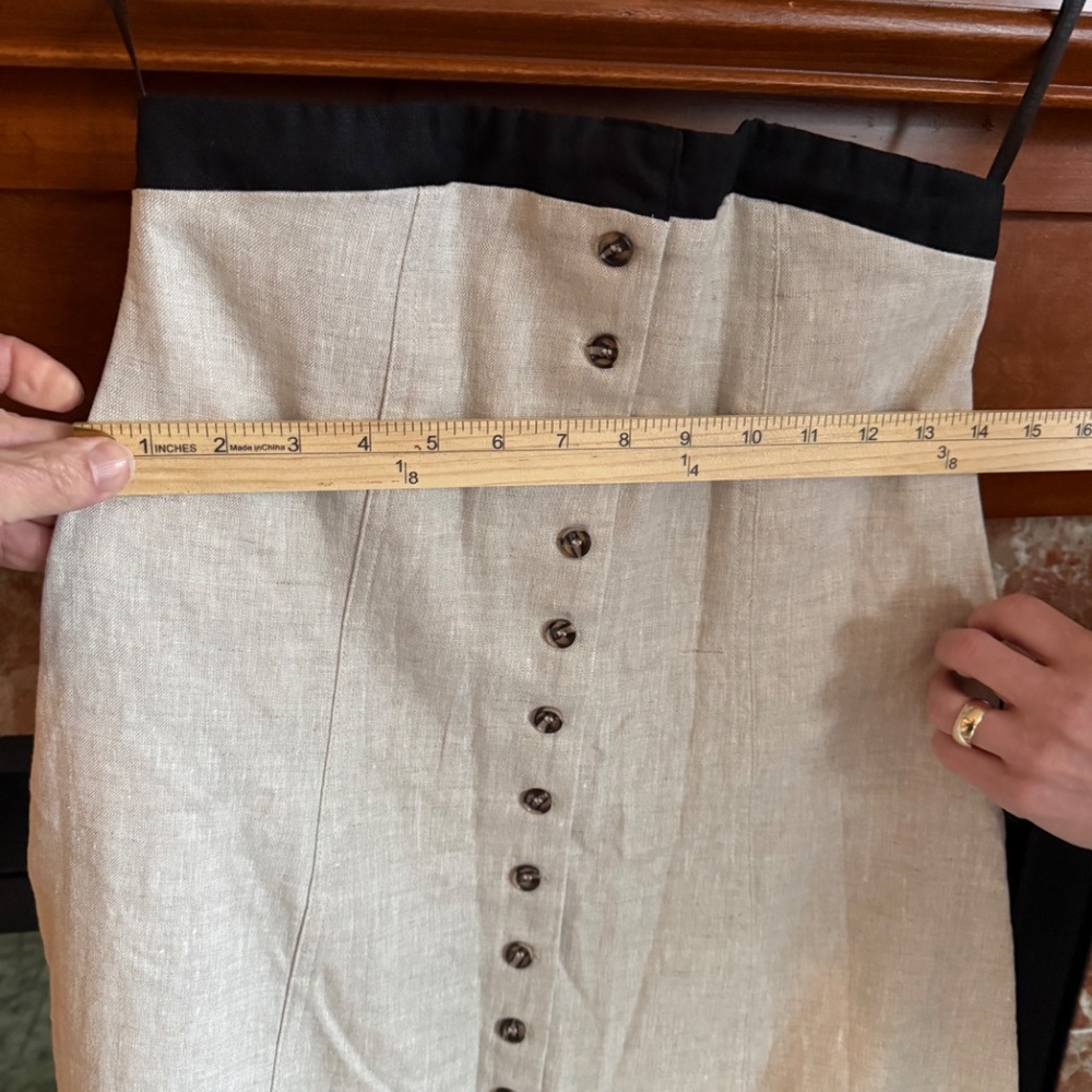 DISSH Luxury Linen Long Strapless Maxi Dress - Picture 6 of 15